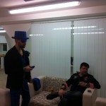 Dino Sadino, der Designer mit dem blauem Hut
